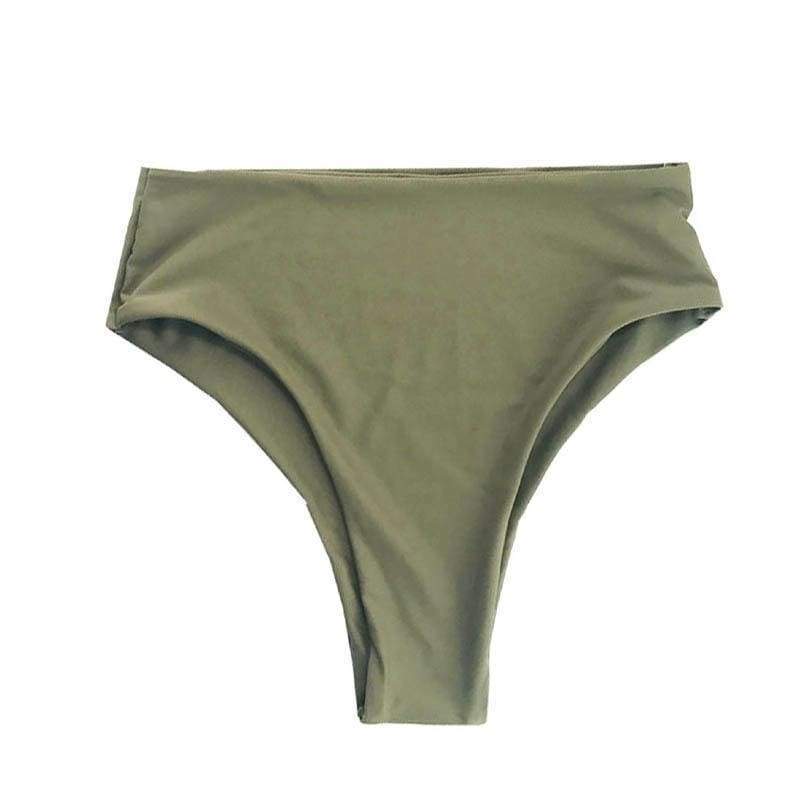 Sea You Together Olive Mid-Rise Bikini Bottoms FINAL SALE – Pink Lily