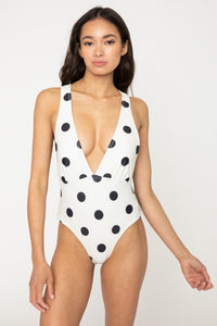 POLKA DOT ONE PIECE SWIMSUIT