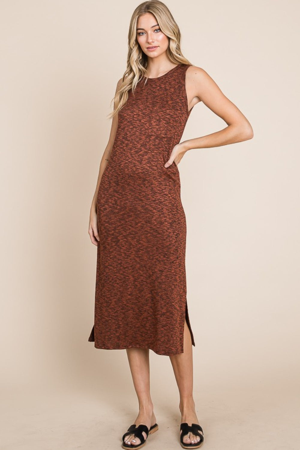 BONBONS MINI CAMI DRESS RUST