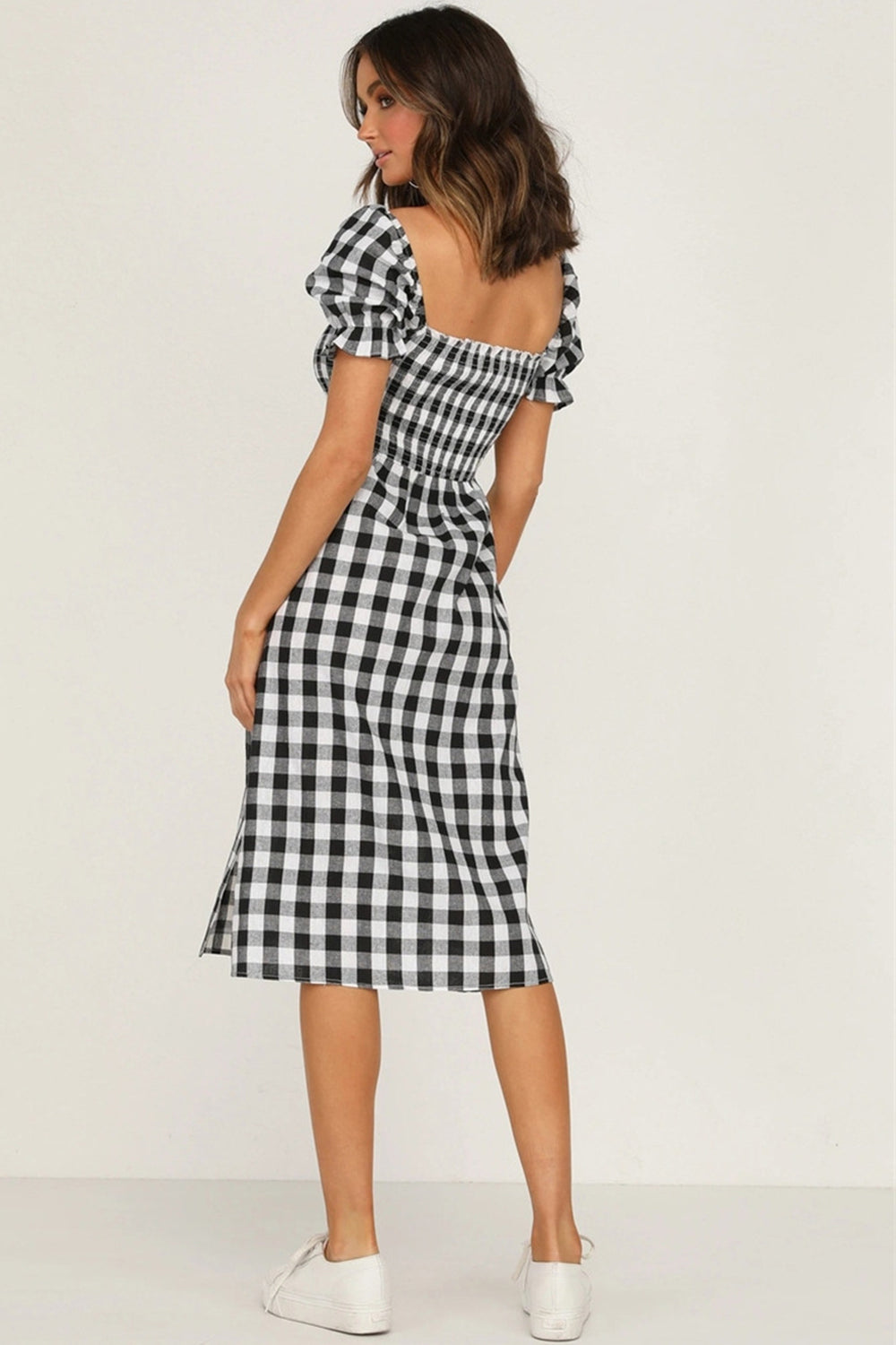 BENITA PLAID DRESS