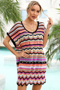 SCALLOPED COVER UP DRESS