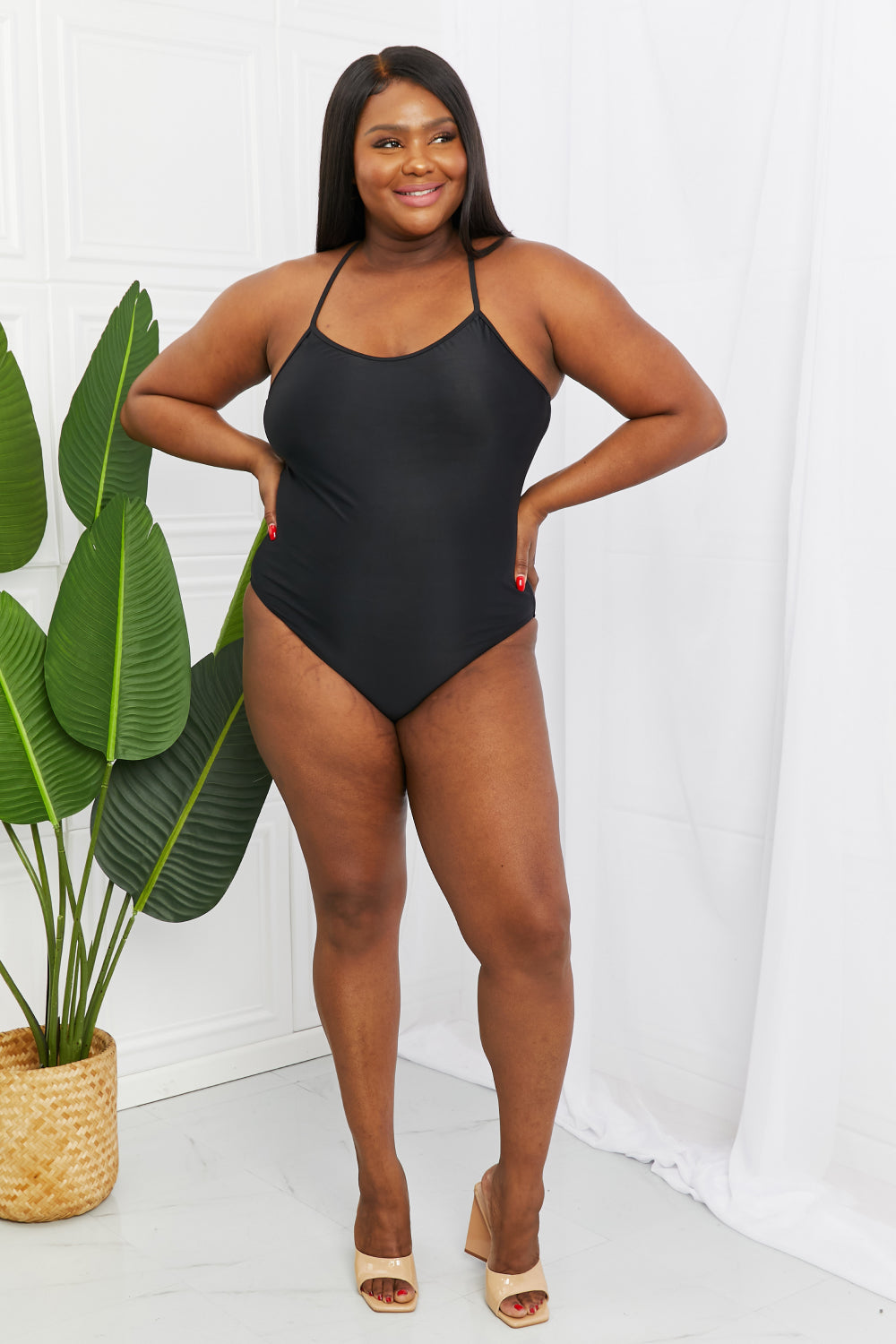 LBB BLACK ONE PIECE SWIMSUIT