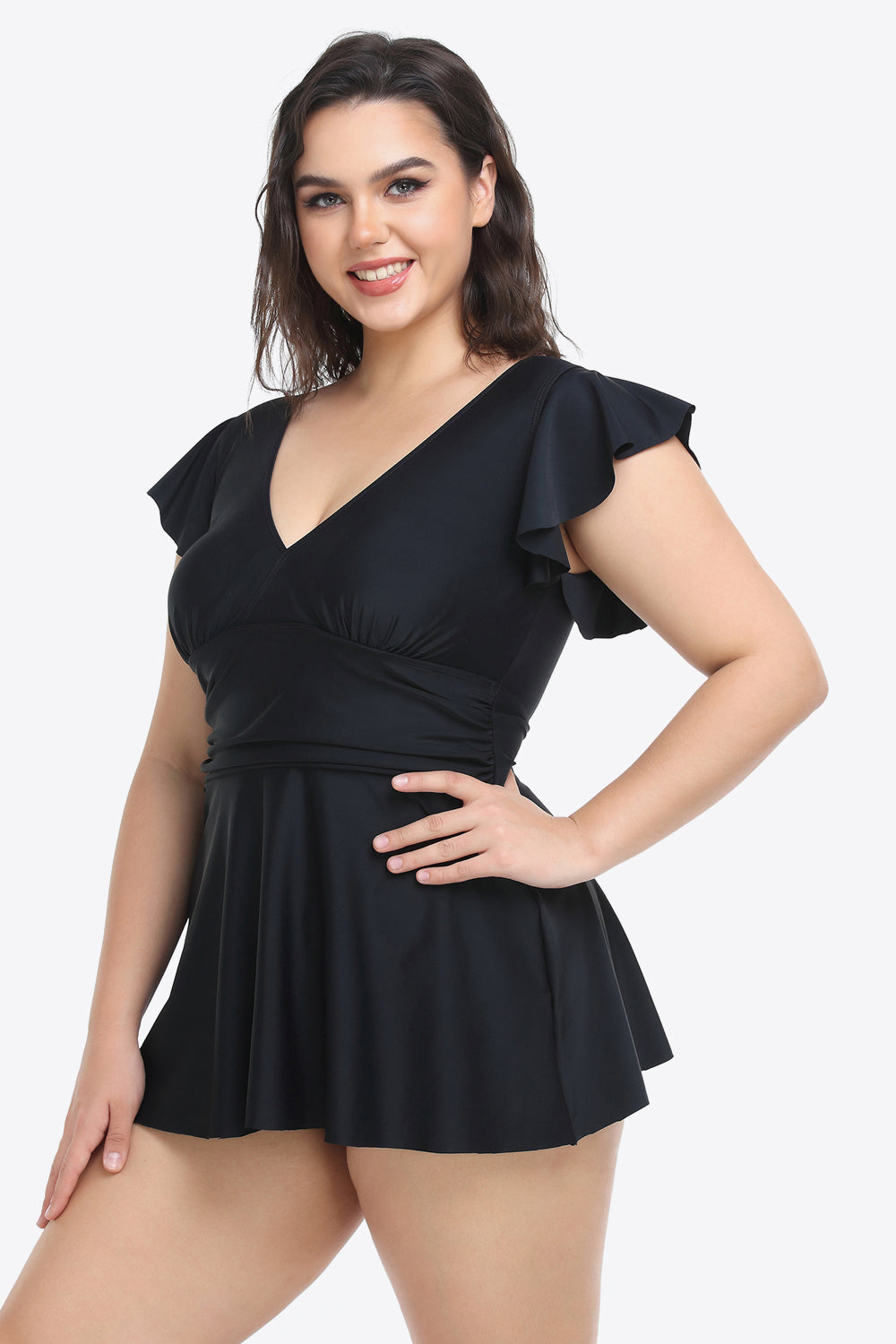 BLACK SWIM DRESS