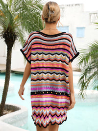 SCALLOPED COVER UP DRESS