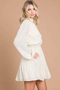 DOTILIA IVORY CREAM DRESS