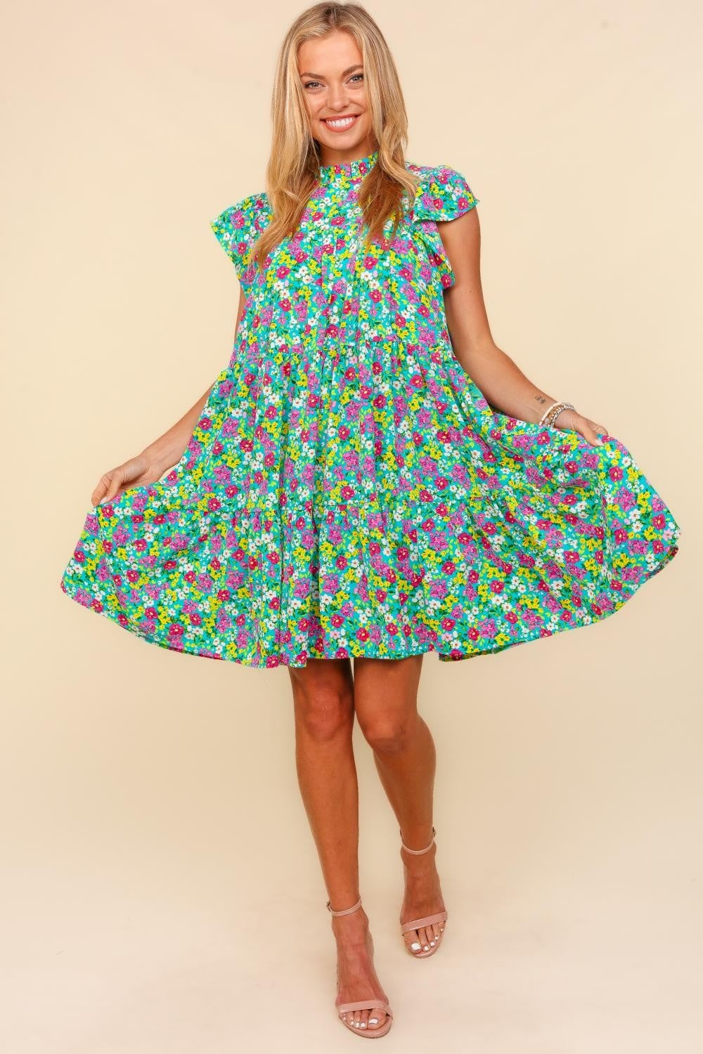 FRESH MORNING DITSY FLORAL DRESS