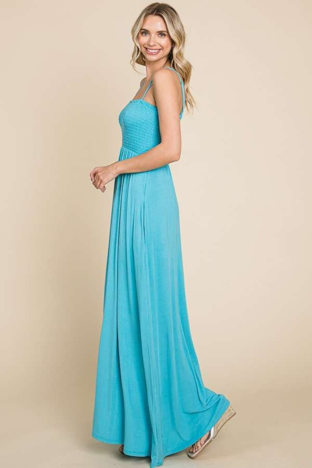 CENA CAMI MAXI DRESS PASTEL TEAL