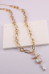 FRESHWATER PEARL CHAIN NECKLACE