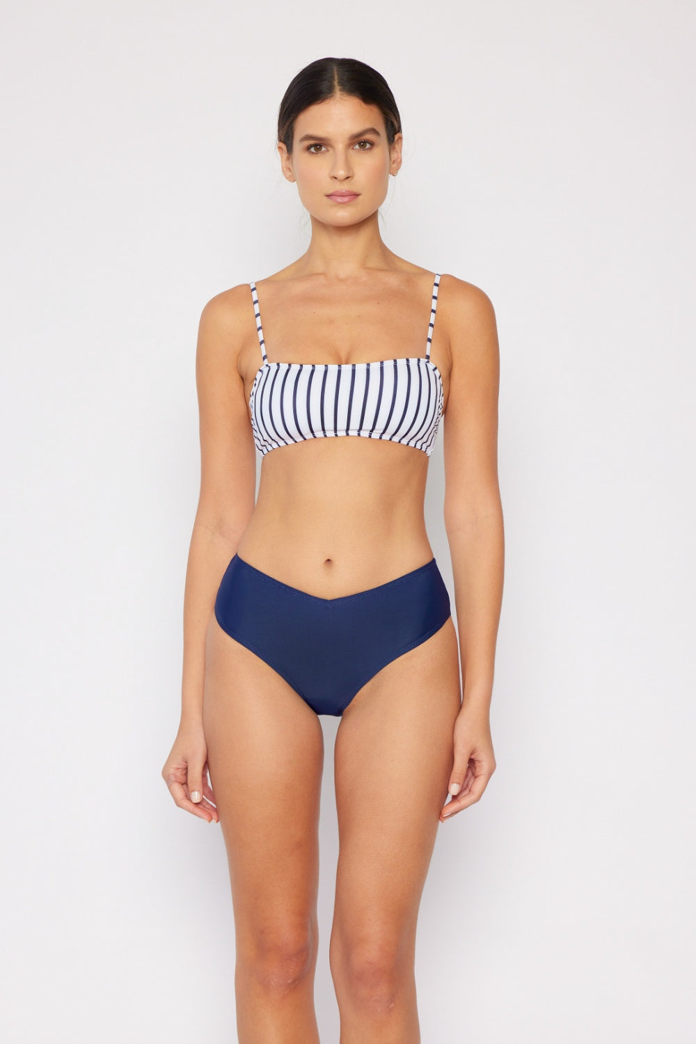 NAVY STRIPE BIKINI SET