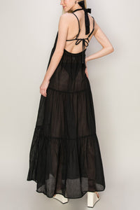 ROSINA BLACK TIE UP DRESS