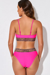 PINK LEOPARD BIKINI SET