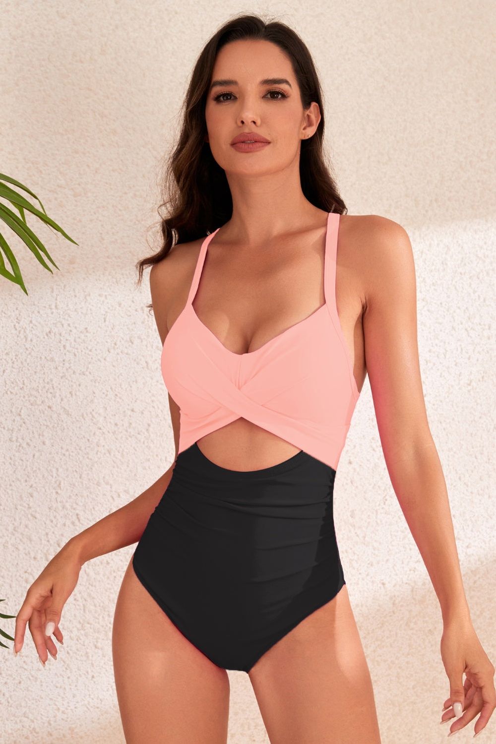 CRISS CROSS ONE PIECE SWIMSUIT