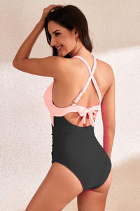 CRISS CROSS ONE PIECE SWIMSUIT