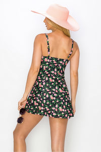 MIDNIGHT FLORALS SWIM DRESS