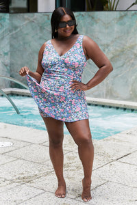 ROSE SKY SWIM DRESS