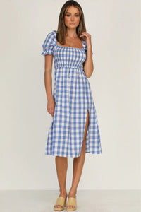 BENITA PLAID DRESS