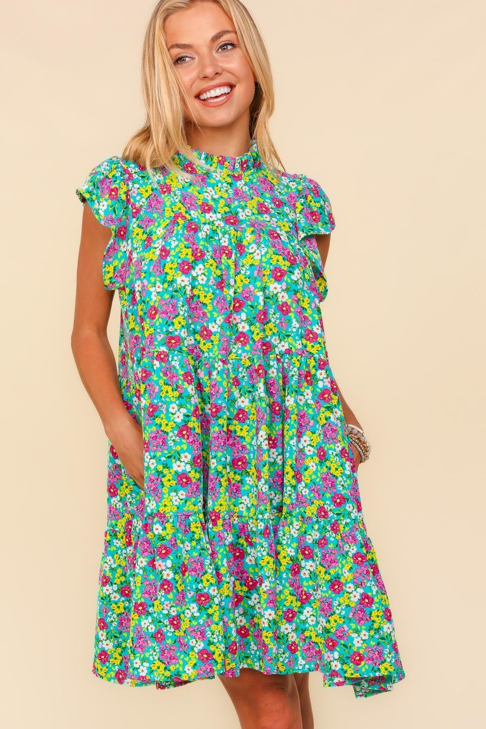 FRESH MORNING DITSY FLORAL DRESS