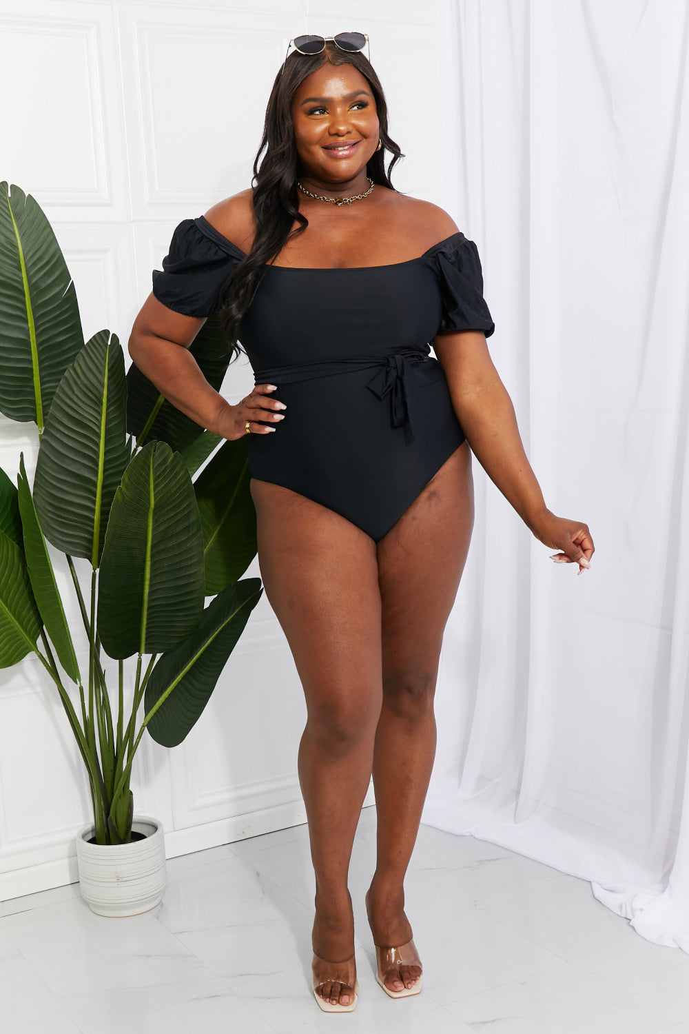 BLACK MOON ONE PIECE SWIMSUIT