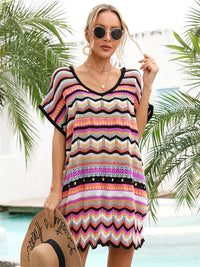 SCALLOPED COVER UP DRESS