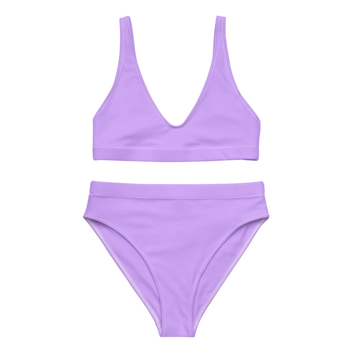 BERMUDA HIGH WAISTED BIKINI SET ECO - LILACANA PURPLE