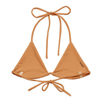 TRIANGLE STRING BIKINI TOP ECO - ORANGE SPICE