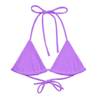 TRIANGLE STRING BIKINI TOP ECO - CANDY PURPLE