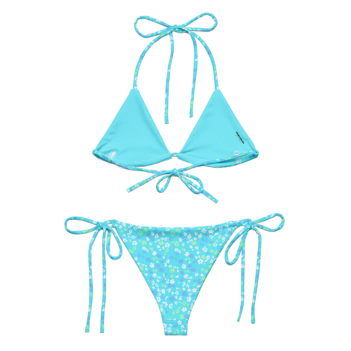 STRING BIKINI SET ECO - FLORAL SKYS