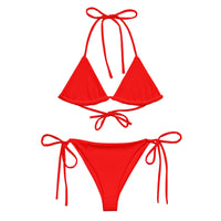 STRING BIKINI SET ECO - BRIGHT RED