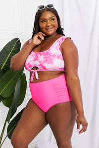 HOT PINK BURST BIKINI SET