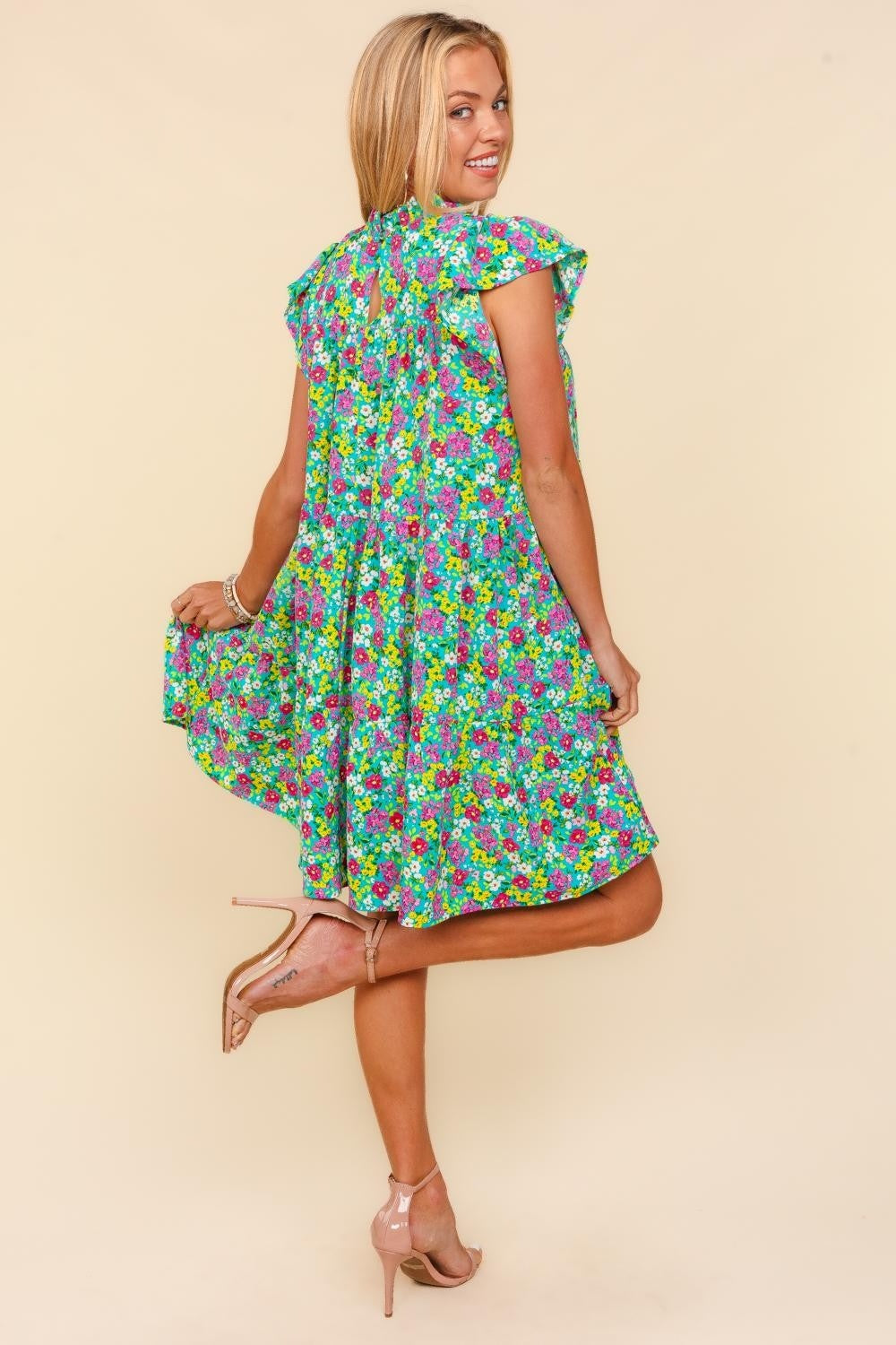 FRESH MORNING DITSY FLORAL DRESS