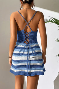 STRIPED COVER UP DRESS