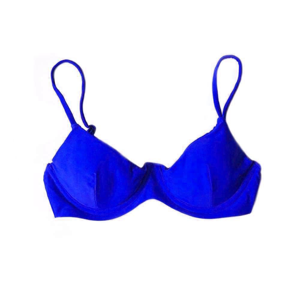 TROPEZ BIKINI TOP IN COBALT BLUE