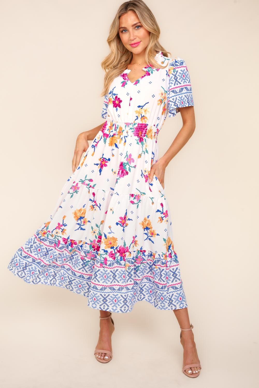 YOLANDA TIERED DRESS