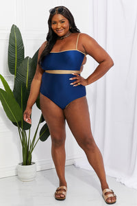 NAVY TEAL ONE PIECE SWIMSUIT