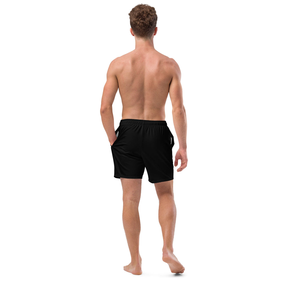 ECO MEN'S SWIM SHORTS | BLACK - PINKCOLADA