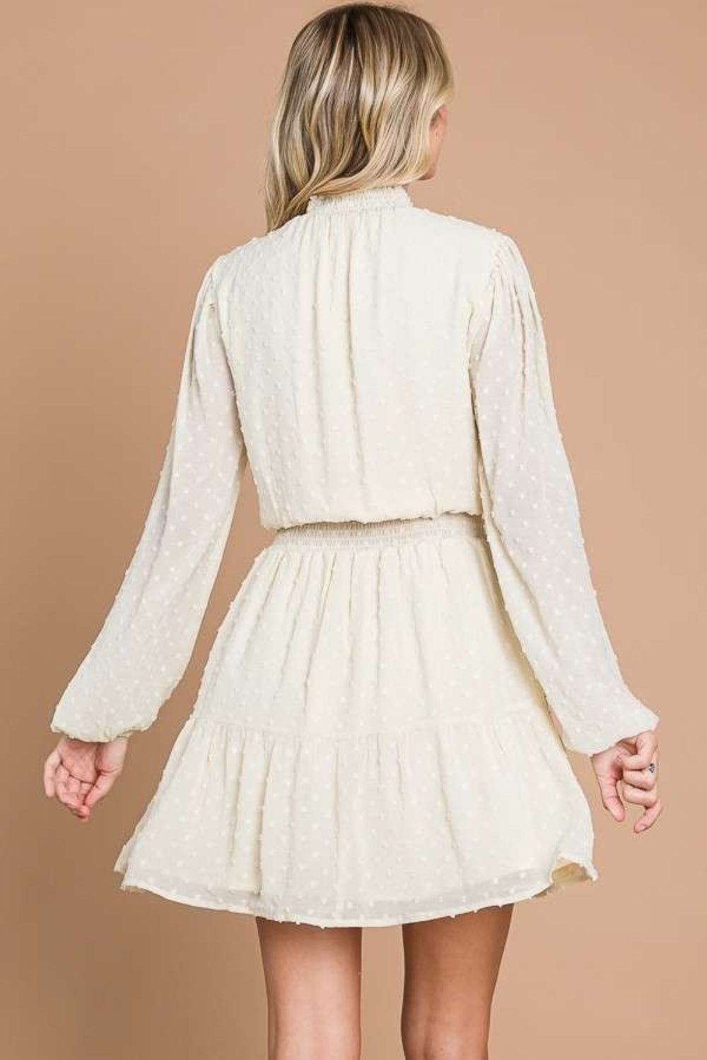 DOTILIA IVORY CREAM DRESS