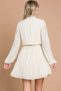 DOTILIA IVORY CREAM DRESS