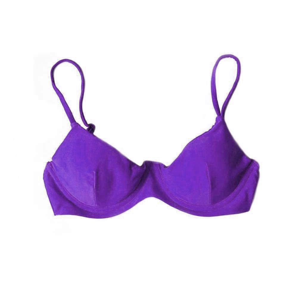 TROPEZ BIKINI TOP IN GRAPE