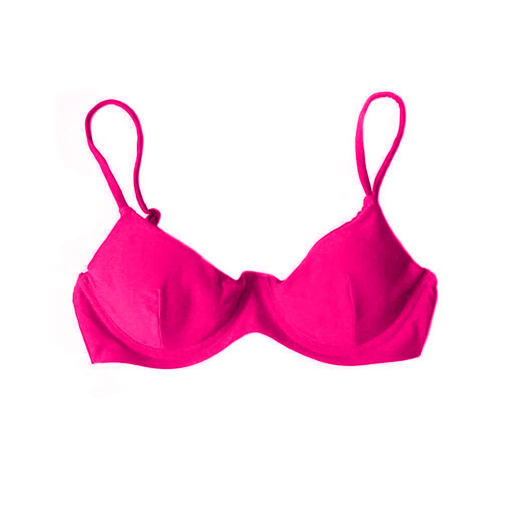 TROPEZ BIKINI TOP IN HOT PINK