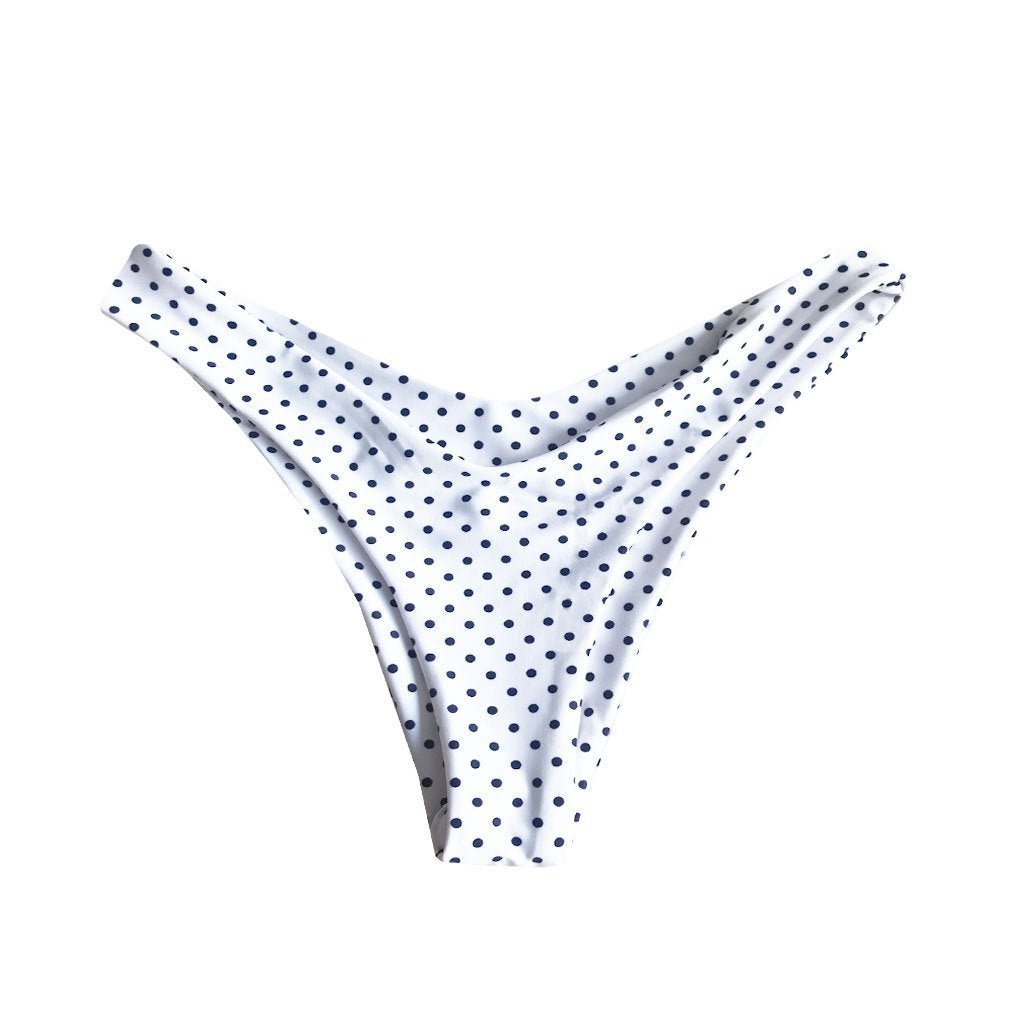 MALDIVES BIKINI BOTTOMS IN COCONUT POLKA - PINKCOLADA